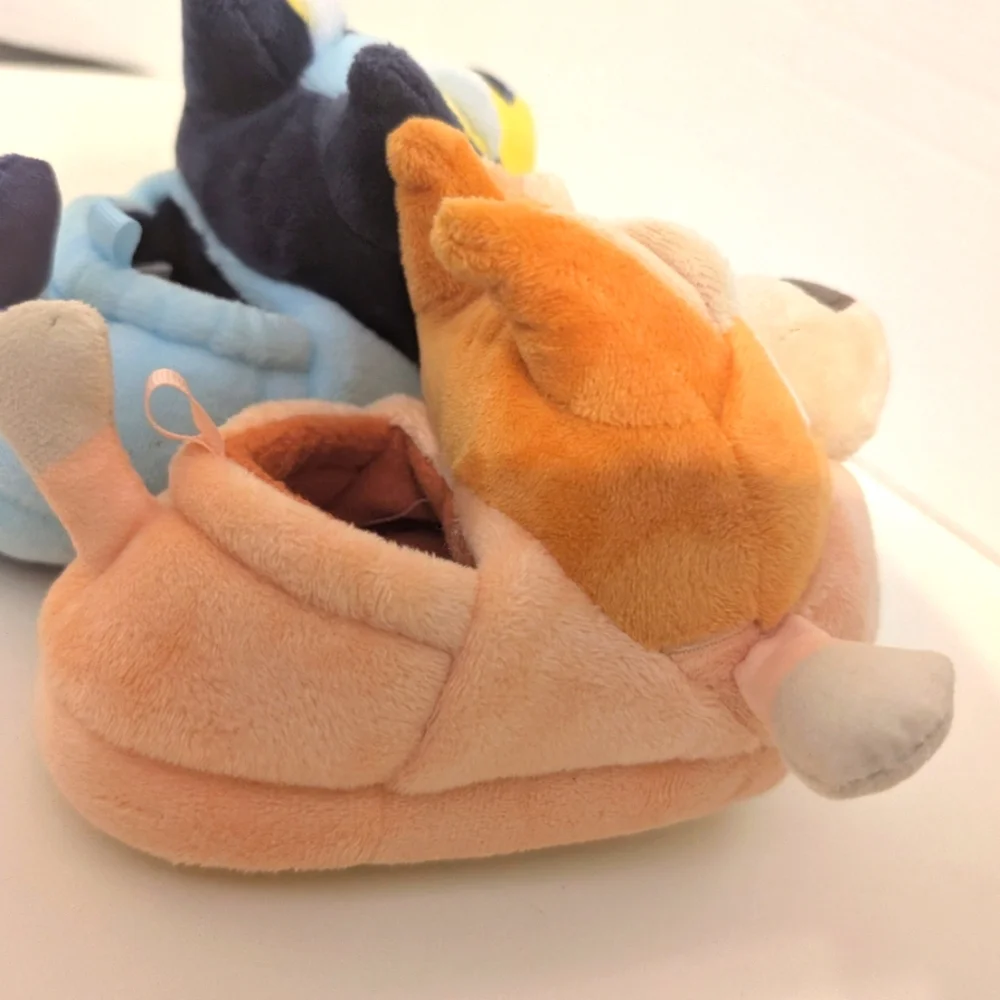 Bluey 3D Toddler Plush Slippers New‎ Without Tags Size 5/6